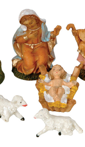 Στοιχεία Χριστουγεννιάτικης Φάτνης 2 Εώς 7cm ,Σέτ 9 Τεμαχίων