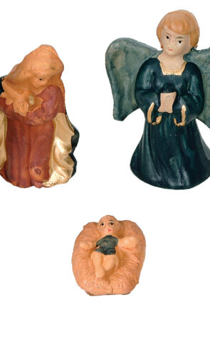 Στοιχεία Χριστουγεννιάτικης Φάτνης 4 Εώς 9cm ,Σέτ 7 Τεμαχίων