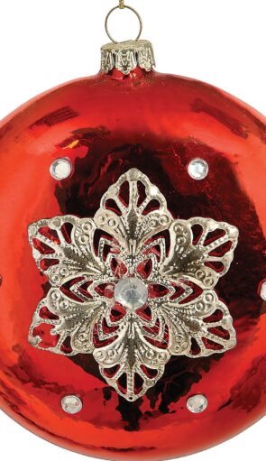 Γυάλινη Χριστουγενιάτικη Μπάλα 10cm