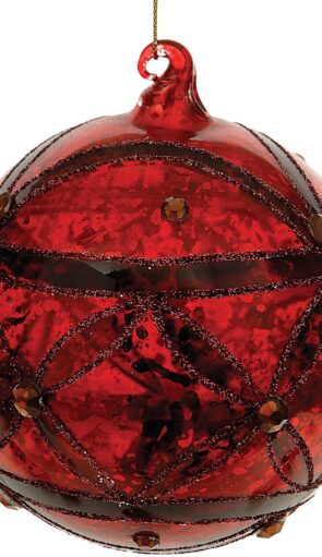 Γύαλινη Χριστουγεννιάτικη Μπάλα 8cm