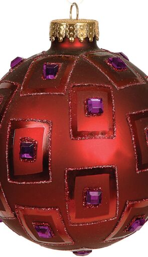 Γυάλινη Χριστουγεννιάτικη Μπάλα 10cm