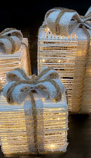 Φωτιζόμενα Δώρα Με Led Φωτισμό Μπαταρίας ,Σέτ 3 Τεμαχίων