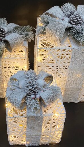 Φωτιζόμενα Δώρα Με Led Φωτισμό Μπαταρίας ,Σέτ 3 Τεμαχίων