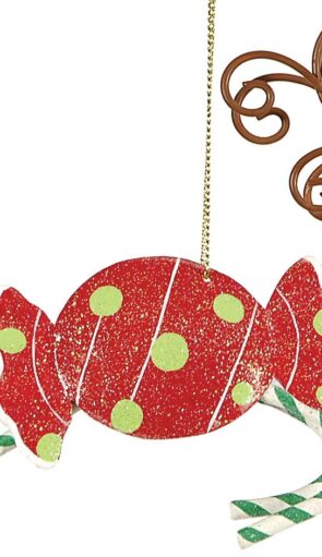 Κρεμαστό Μεταλλικό Χριστουγεννιάτικο Στολίδι 16cm