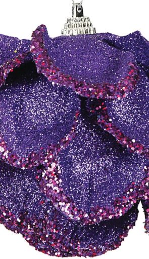 Μώβ Χριστουγεννιάτικη Μπάλα 10cm