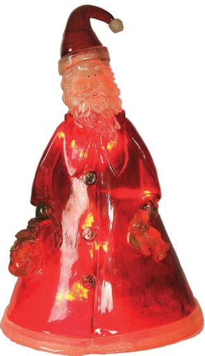 Φωτιζόμενος Άκρυλικός Άγιος Βασίλης Με Θερμό Φωτισμό 37 CM