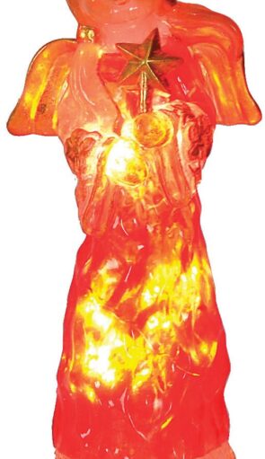 Φωτιζόμενος Ακρυλικός Άγγελος Με Θερμό Φωτισμό 38CM