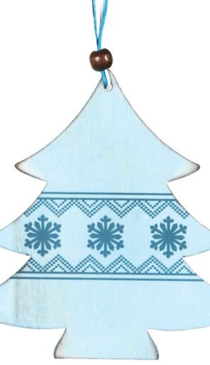 Ξύλινο Κρεμαστό Χριστουγεννιάτικο Στολίδι 12cm