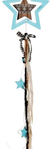 Ξύλινο Κρεμαστό Χριστουγεννιάτικο Στολίδι 17 x 80(h)cm