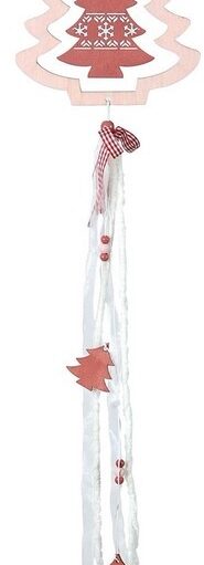 Ξύλινο Κρεμαστό Χριστουγεννιάτικο Στολίδι 16 x 80(Η)cm