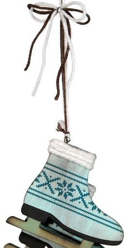 Ξύλινο Κρεμαστό Χριστουγεννιάτικο Στολίδι 12cm