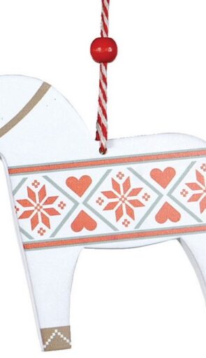 Ξύλινο Κρεμαστό Χριστουγεννιάτικο Στολίδι 10cm