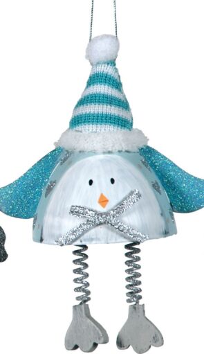 Μεταλλικό Κρεμαστό Χριστουγεννιάτικο Στολίδι 12cm