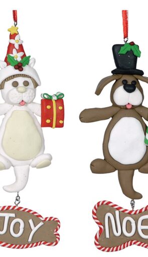 Κρεμαστό Ζαχαρωτό Χριστουγεννιάτικο Στολίδι 18cm ,Σέτ 2 Τεμαχίων