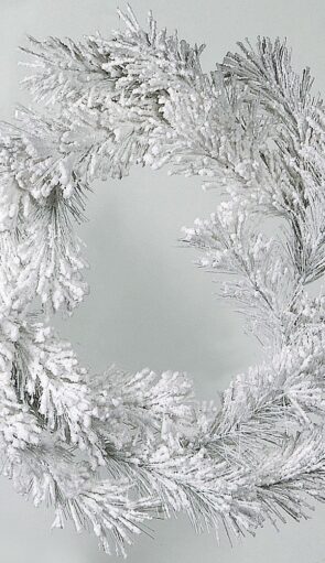 Χιονισμένο Χριστουγεννιάτικο Στεφάνι 45cm