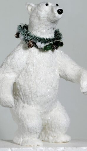 Χριστουγεννιάτικος Διακοσμητικός Αρκούδος 26 x 26 x 44(h)cm