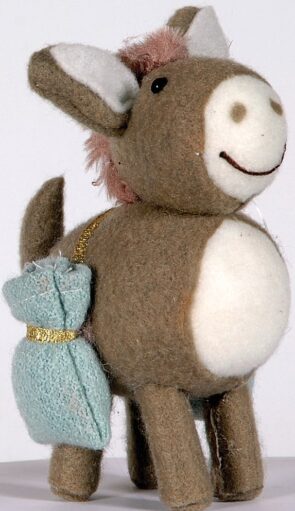 Λούτρινο Κρεμαστό Χριστουγεννιάτικο Στολίδι 13cm