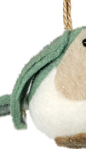 Λούτρινο Κρεμαστό Χριστουγεννιάτικο Στολίδι 7cm