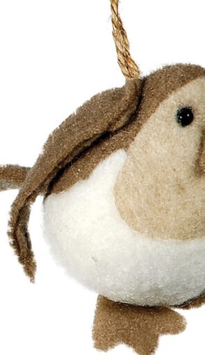 Λούτρινο Κρεμαστό Χριστουγεννιάτικο Στολίδι 7cm