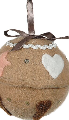 Λούτρινη Χριστουγεννιάτικη Μπάλα 8cm