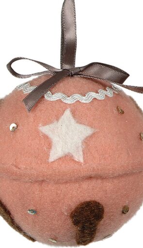 Λούτρινη Χριστουγεννιάτικη Μπάλα 8cm