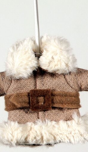 Λούτρινο Κρεμαστό Χριστουγεννιάτικο Στολίδι 12cm