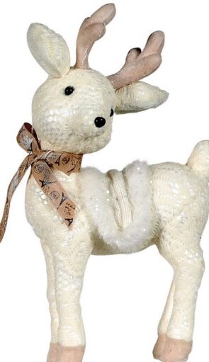 Λούτρινο Διακοσμητικό Ελάφι 32(h)cm