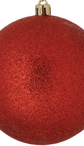 Πλαστική Χριστουγεννιάτικη Μπάλα Διακόσμησης Με Glitter 20cm
