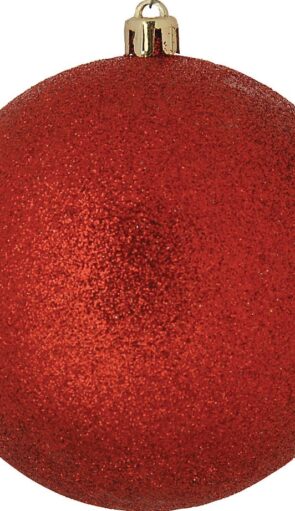 Πλαστική Χριστουγεννιάτικη Μπάλα Διακόσμησης Με Glitter 30cm