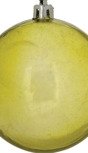 Χρυσή Διάφανη Χριστουγεννιάτικη Μπάλα 8cm