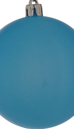 Μπλέ Πλαστική Νέον Χριστουγεννιάτικη Μπάλα 10cm