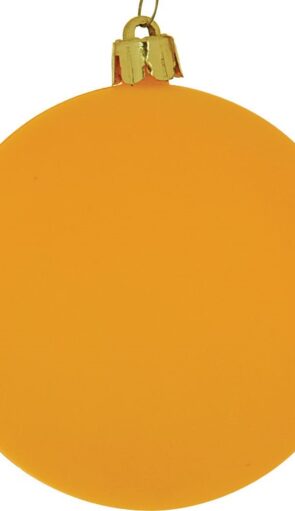 Χρυσή Νέον Χριστουγεννιάτικη Μπάλα 10cm