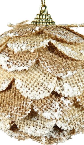 Καφέ Πλαστική Χριστουγεννιάτικη Μπάλα 10cm