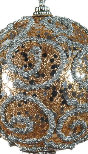 Σαμπανί Πλαστική Χριστουγεννιάτικη Μπάλα 8cm