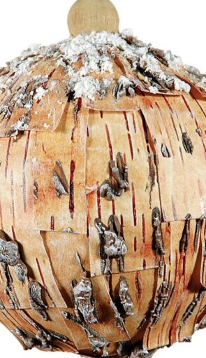 Καφέ Πλαστική Χριστουγεννιάτικη Μπάλα 8cm