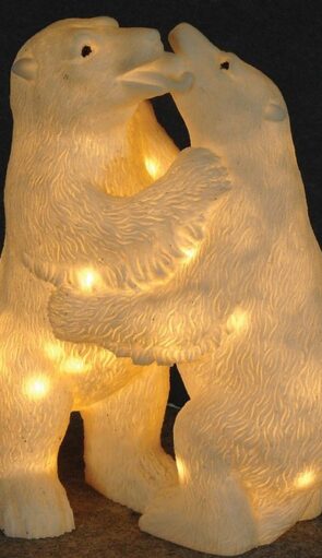 Φωτιζόμενες Ακρυλικές Αρκούδες Με Θερμό Φωτισμό ,30 x 17 x 39(H)cm