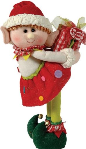 Λούτρινο Χριστουγεννιάτικο Διακοσμητικό 17 x 25 x 48(h)cm