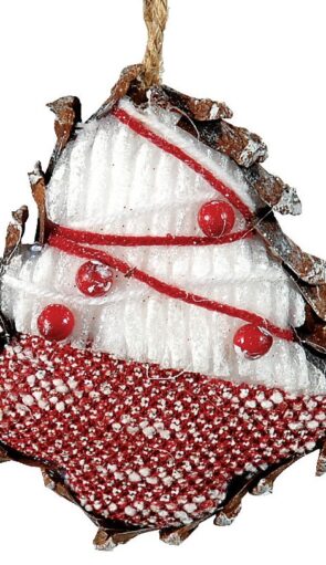 Κρεμαστό Χριστουγεννιάτικο Στολίδι Δέντρο 12 x 13 (h)cm