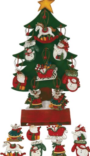 Κρεμαστό Ξύλινο Στολίδι 8cm