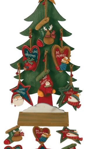 Κρεμαστό Ξύλινο Στολίδι 12cm