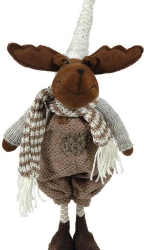 Λούτρινος Διακοσμητικός Χριστουγεννιάτικος Τάρανδος  22 x 19 x 50(Η)cm