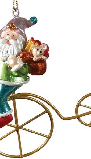 Μεταλλικό Κρεμαστό Χριστουγεννιάτικο Στολίδι 8 x 9(h)cm