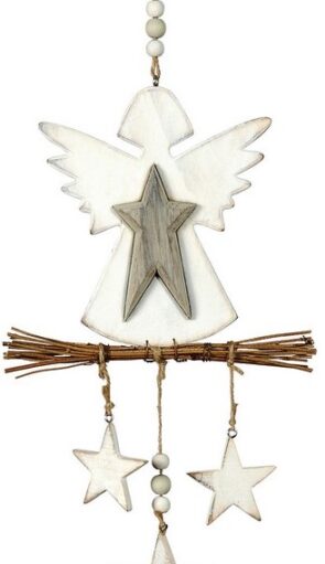 Ξύλινο Κρεμαστό Χριστουγεννιάτικο Στολίδι 14 x 20(h)cm