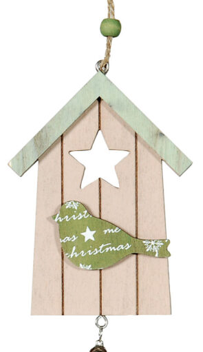 Ξύλινο Κρεμαστό Χριστουγεννιάτικο Στολίδι 8 x 12(h)cm