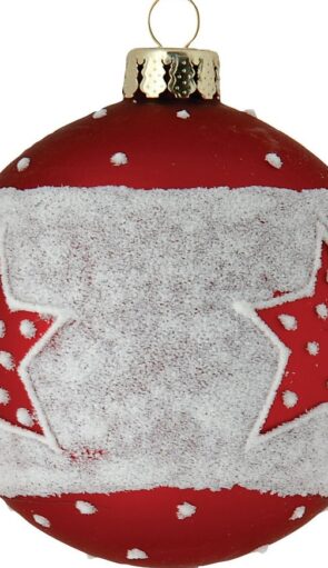 Γυάλινη Χριστουγεννιάτικη Μπάλα 10cm