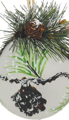 Γυάλινη Χριστουγεννιάτικη Μπάλα 10cm