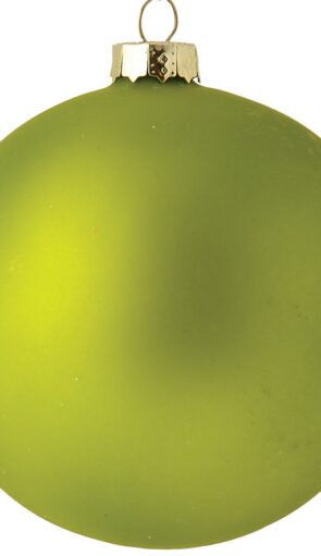 Πράσινη Γυάλινη Μάτ Χριστουγεννιάτικη Μπάλα 8cm
