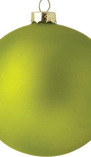 Πράσινη Γυάλινη Μάτ Χριστουγεννιάτικη Μπάλα 10cm