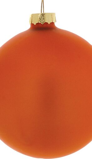 Χάλκινη Γυάλινη Μάτ Χριστουγεννιάτικη Μπάλα 8cm