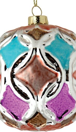 Γυάλινη Χριστουγεννιάτικη Μπάλα 10cm